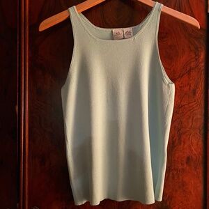 Armani Exchange Pale Blue sleeveless top